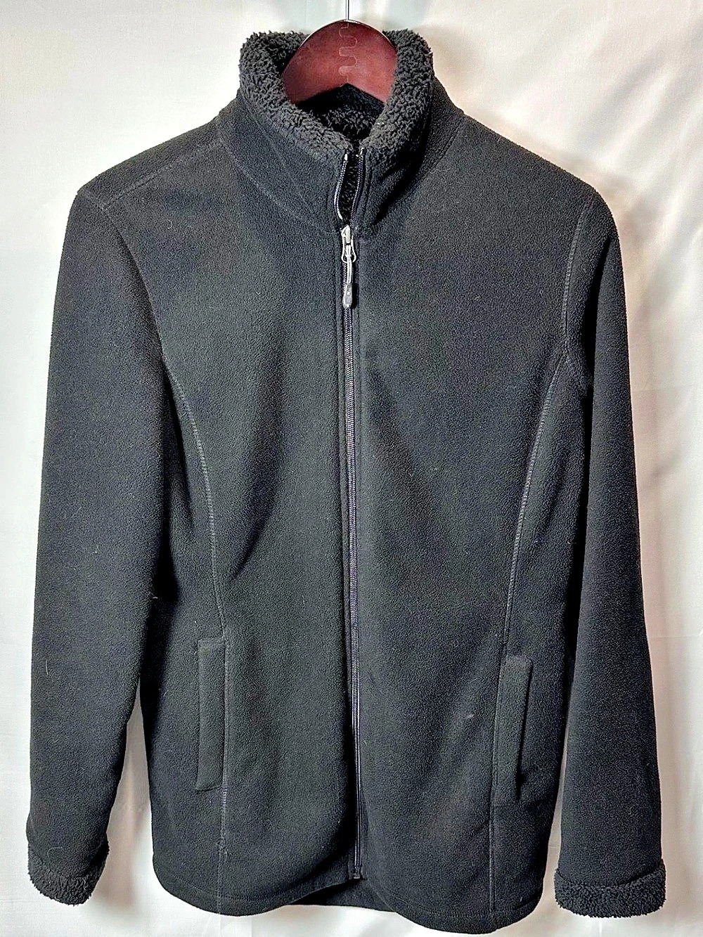 32° HEAT Weatherproof Women's Black Fleece Jacket Size Medium